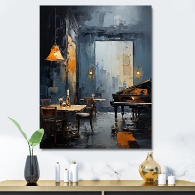 Yellow Jazz Cafe Melody 4 - musique Jazz, art mural