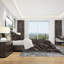 Ensemble de housse de couette pliée en soie foncée designart-35228971