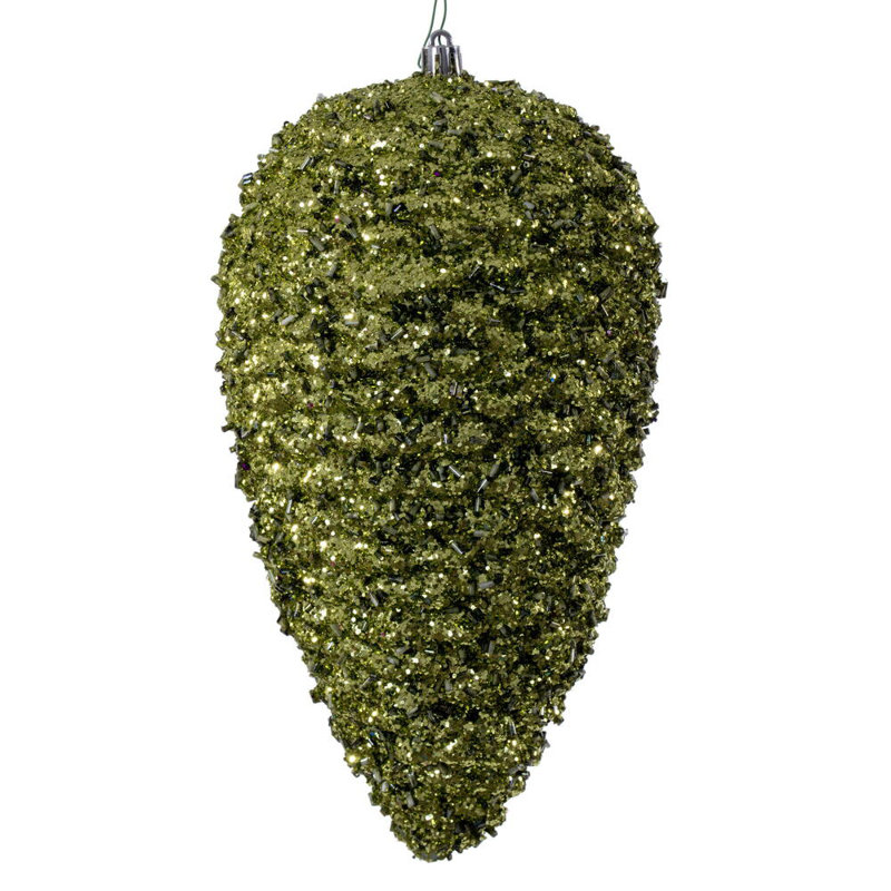 Pomme de pin 10 po Vickerman., Lime