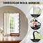 Wavy Rectangle Metal Framed Wall Accent Mirror-1280574221