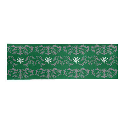 Tapis de couloir vert
