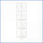 Étagère d'angle à 4 niveaux H 62 po en métal blanc | Blanc | Métal