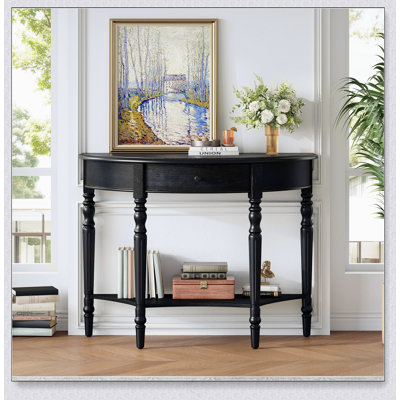 Console de style campagnard avec tiroir et tablette Farmhouse