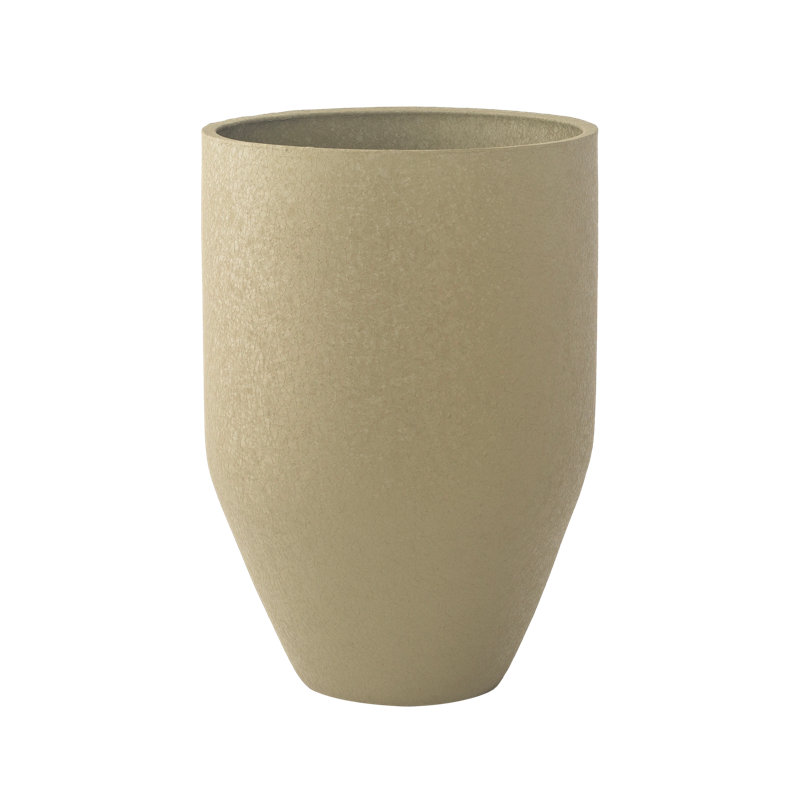 Handmade Glade Tall Indoor / Outdoor Metal Planter with Drainage Hole, Medium, Green