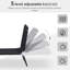 Chaise de patio pliante réglable - Limite de poids de 265 lb Black Beach Lounge 22 po x 22,5 po dimension pliée 5 po