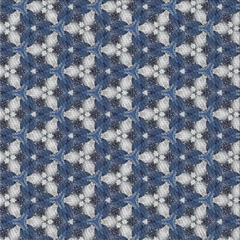 Tapis bleu, Carré 7 pi