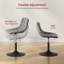 Tarquin Swivel Upholstered Adjustable Height Counter Stool-952882038