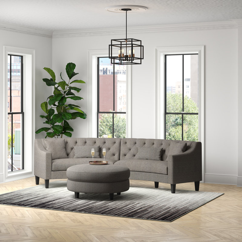 Canapé modulaire avec repose-pieds Stamant