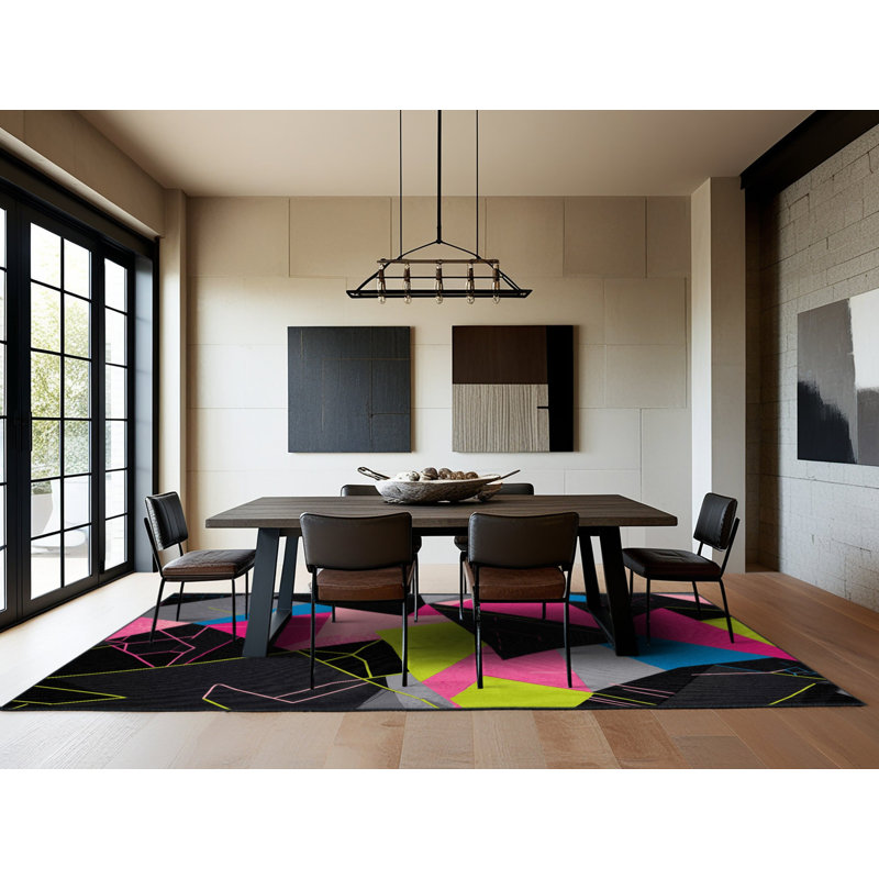 Synth Glow Rug, Rectangle 2' x 3'
