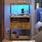 Nightstand with LED Lights & Drawer-1600959017-1604703469