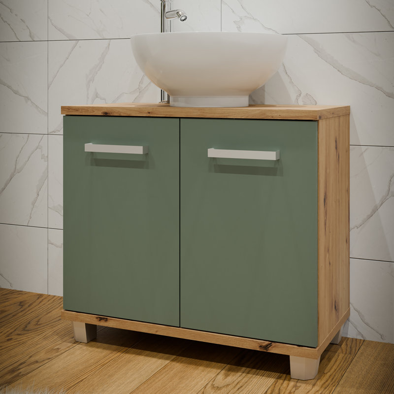 Veris Under Sink Cabinet, Sage Green