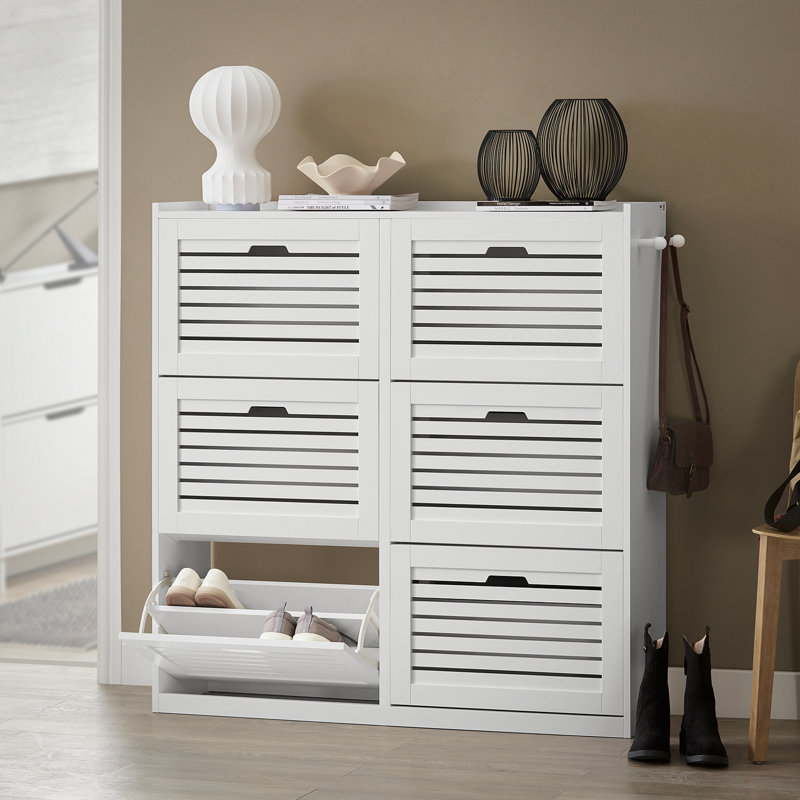 24 Pair Flip Down Shoe Storage