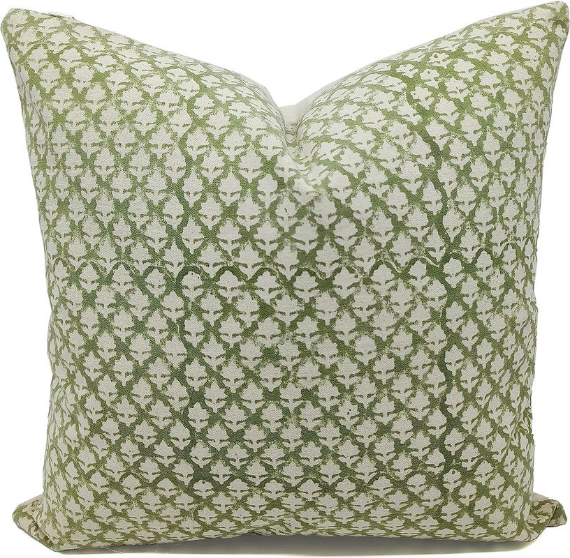 Floral Cotton Indoor/Outdoor Pillow Cover Fabdivine 