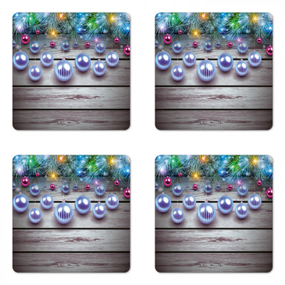 Square 4 Piece Coaster Set