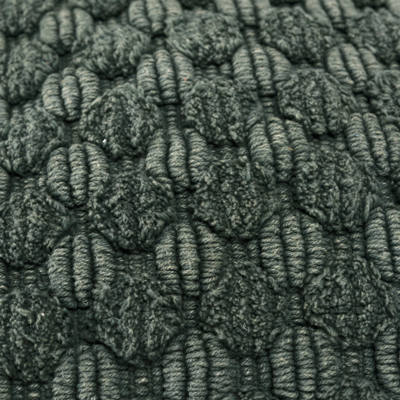 HomeRoots 518702 20 in. Green Cotton Throw Pillow with Texture