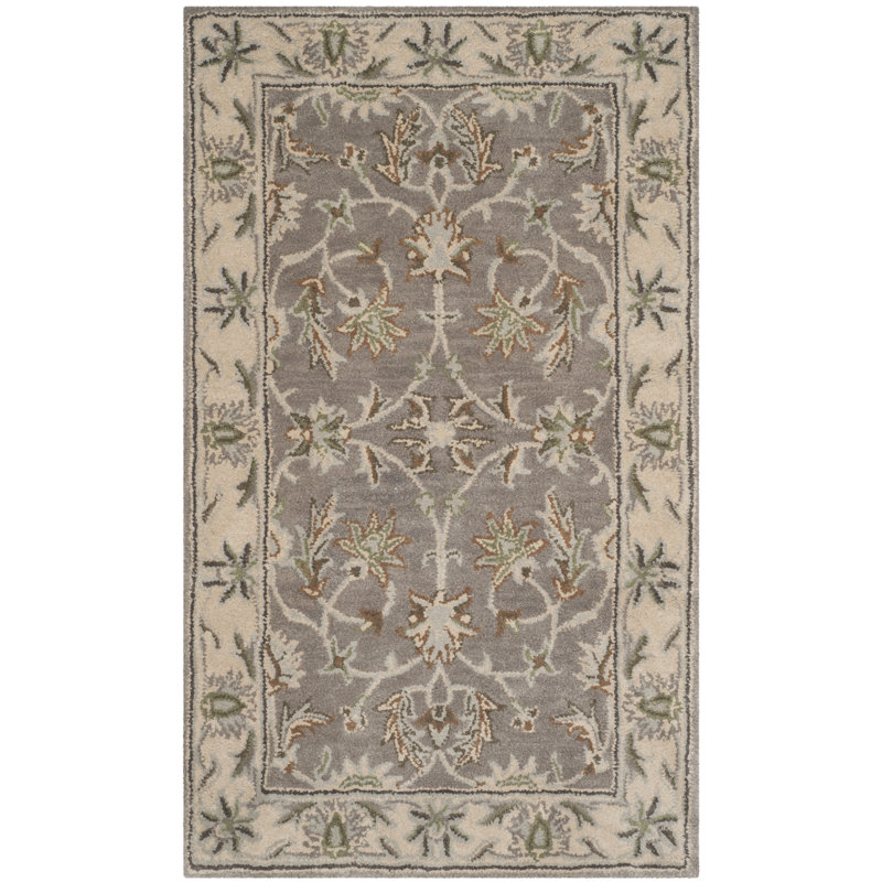 Tressler Hand Tufted Wool Oriental Rug, Rectangle 4' x 6'