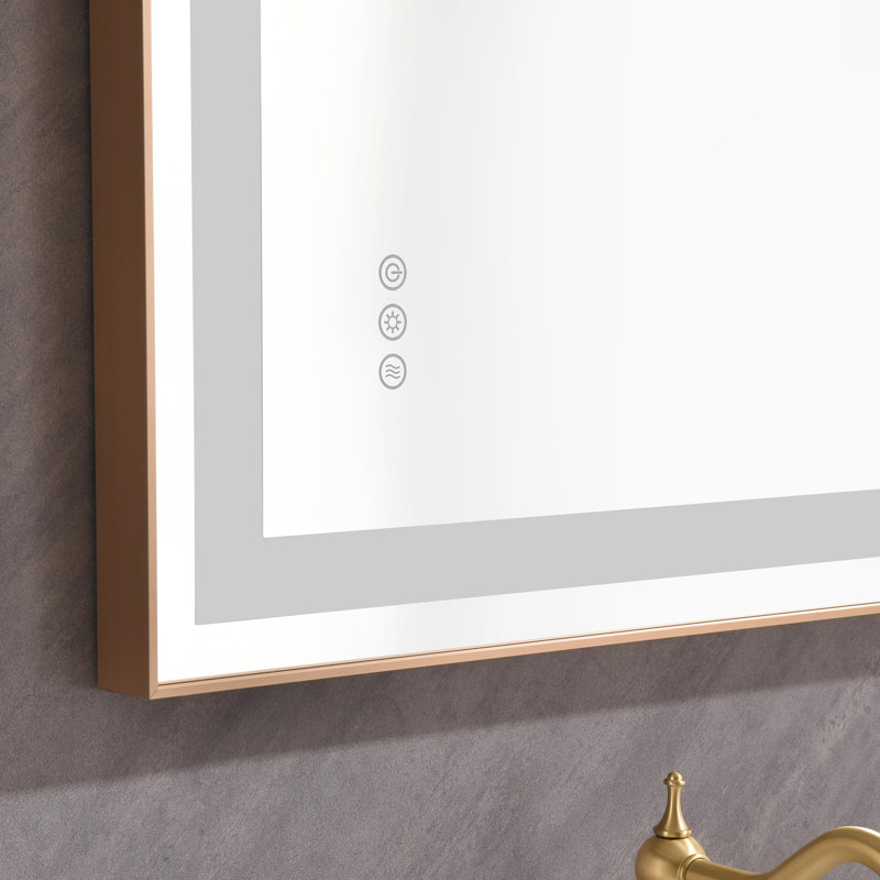 Aluminium Rectangle Wall Mirror, 24" x 36"