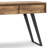 Lowry 60"W Solid Wood Modern Industrial Storage Console Table with 3 Storage Drawers and Metal Legs-810396077