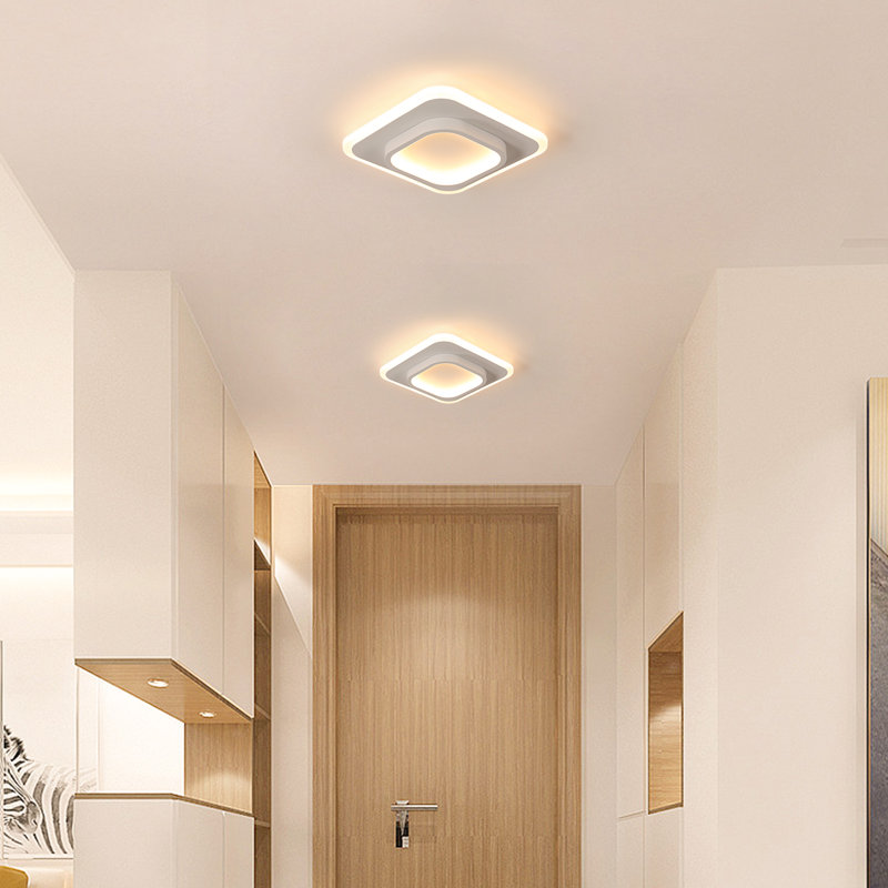 Kandel Acrylic LED Flush Mount Ceiling Light, White