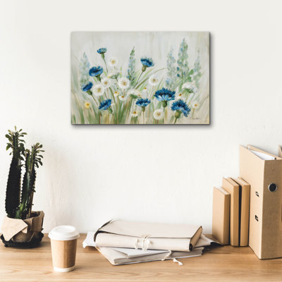 Epic Graffiti 'Fleurs Des Champs'  by Silvia Vassileva Canvas Wall Art, 18" x 12"