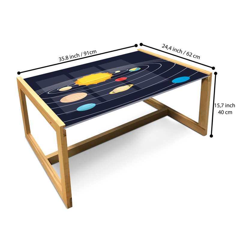 Jamisyn Sled Coffee Table, 90cm H x 62cm W x 40cm D