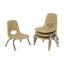 Chaise empilable 8 "avec glissières à billes, paquet de 6-128720627