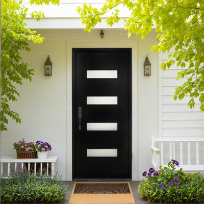 36 In. X 80 In. Fiberglass Prehung Front Entry Door