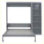 Lit escamotable moderne avec tablettes-665053078-665053096