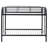  Metal Bunk Bed with Double Ladder & Guardrail