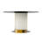 Murtis Round Glass Top Metal Base Dining Table-164901048-160951855