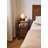 Solid Wood Nightstand with 2 Drawers and Pull‑Out Panel, Multipurpose Bedside Table & Sofa Side Table for Bedroom Living Room