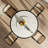 Luxury Modern 4-seater Round Solid Wood Base Dining Table With Lazy Susan