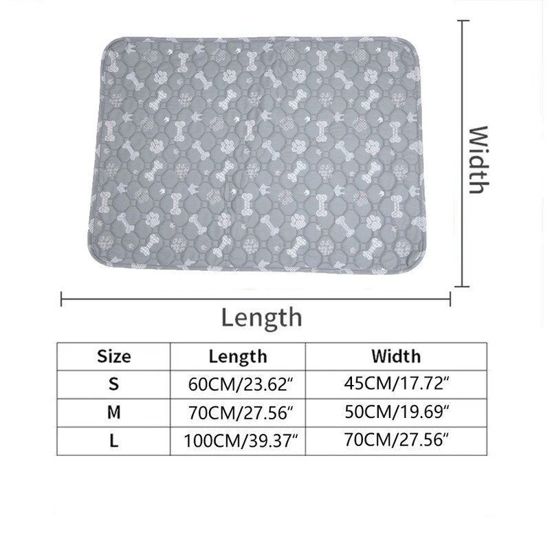 Coussin à langer pour animaux de compagnie, H 0,79 po x l 23,62 po x P 17,72 po, Gris