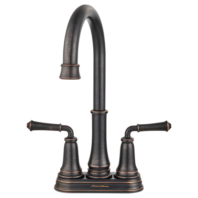 Robinet de cuisine à poignée double Delancey, Bronze héritage