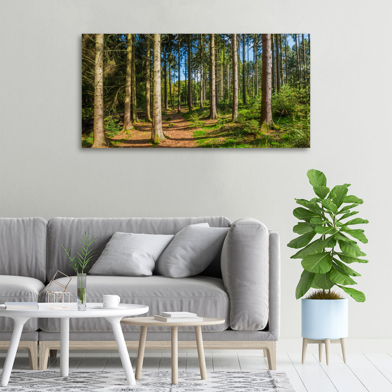 Panorama Of The Forest - Wrapped Canvas Print