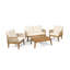 ANNISA CHAT SET_LOVESEAT&COFFEE TABLE&2 CLUB CHAIRS