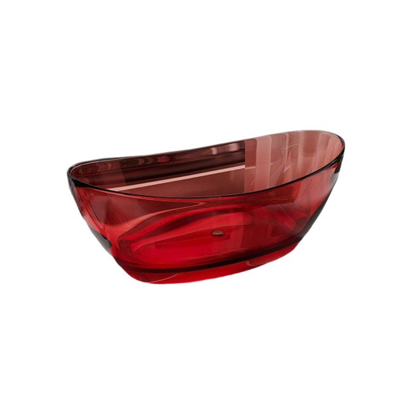 Baignoire moderne moderne en résine rouge