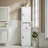 Tall Bathroom Storage Cabinet, Narrow Slim Freestanding Floor Cabinet With Adjustable Shelves For Home Office, Bathroom, Living Room, Entryway, Kitchen, Small Spaces, Black-1253369388