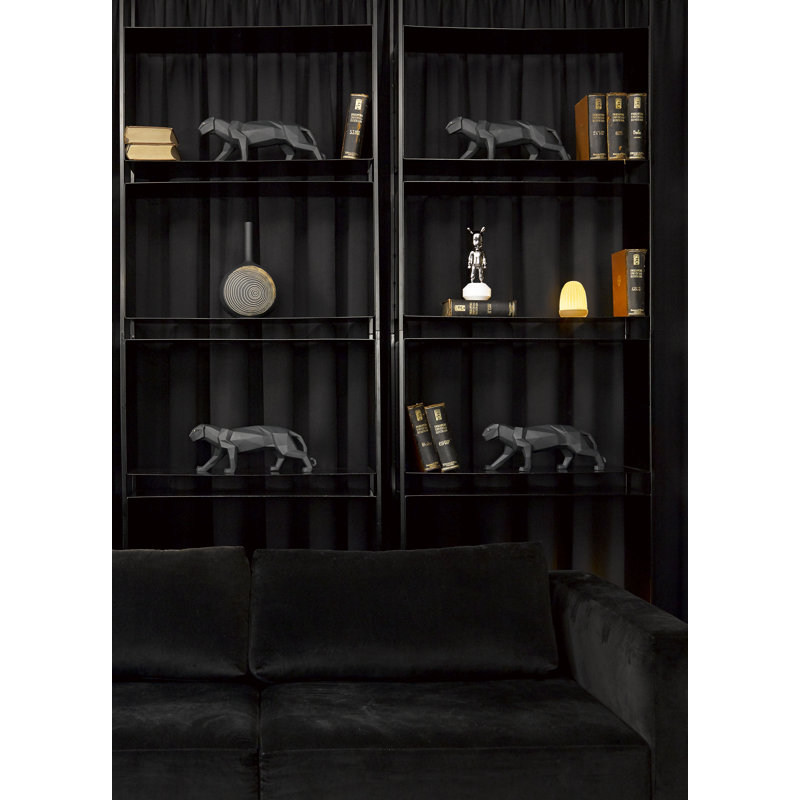 Panther Figurine, Black Matte