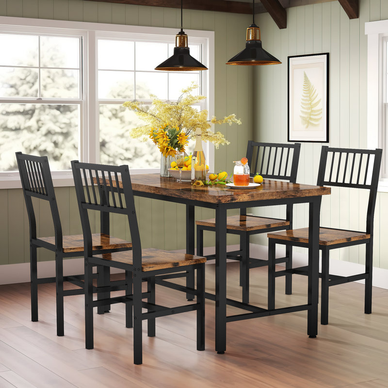 Ensemble repas pour 4 personnes Jadrian, H 30,7 po x L 43,3 po x l 23,62 po