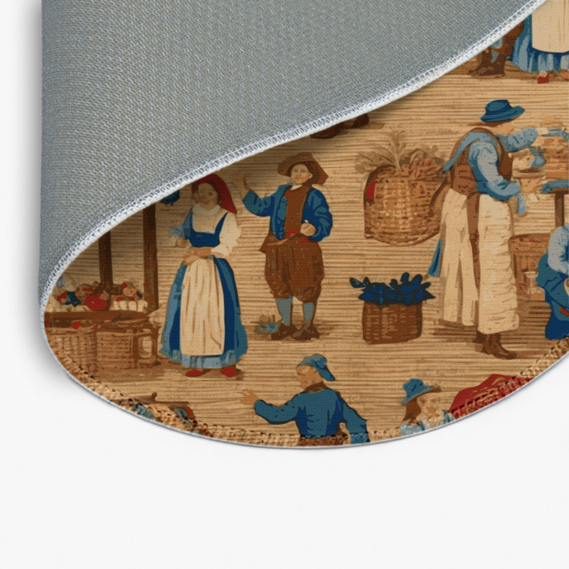 Tapis d'intérieur et d'extérieur brun français