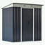 Abri de jardin en métal, abri de rangement extérieur, remise à outils de jardin avec portes coulissantes doubles-112014850-112014849