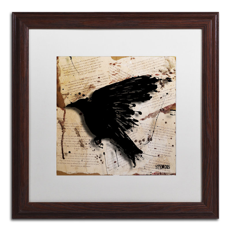 The Raven 3 - Impression sur toile, H 16 po x l 16 po x P 0,5 po