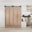 Ensemble de quincaillerie de porte de grange double pliante (portes non incluses)-88341431