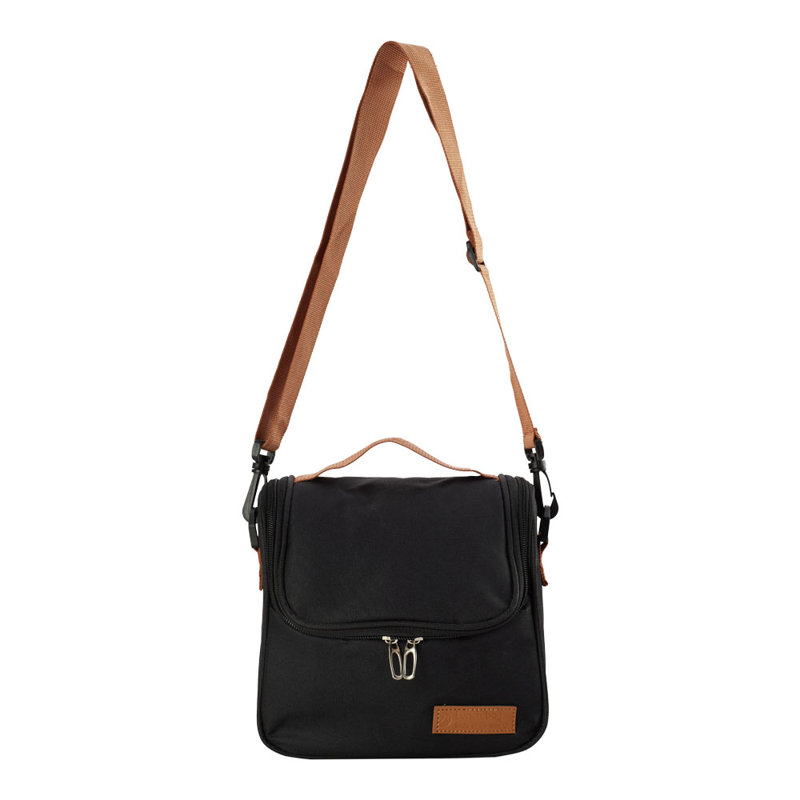 Portable Insulated Lunch Bag, Black
