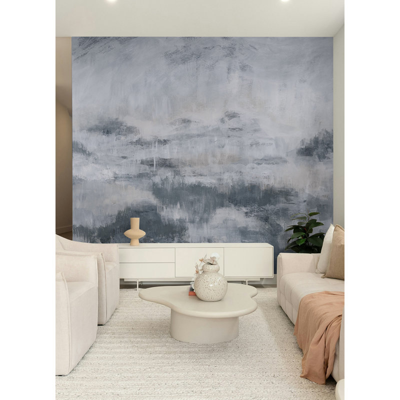 Adhésif mural gris Mirage