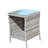 Outdoor patio Furniture 1 Coffee Table with clear tempered glass -1879693448-1890828134