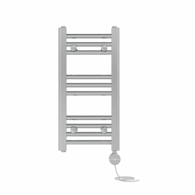 Didama Straight Towel Rail Heated Towel Rails, Chrome, 60cm H x 30cm W x 3cm D