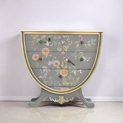Elegant Design Hand-Painted 3-Drawer Accent Chest by NICECABINET