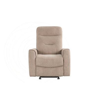 Fauteuil inclinable en velours de velours durable avec coutures doubles
